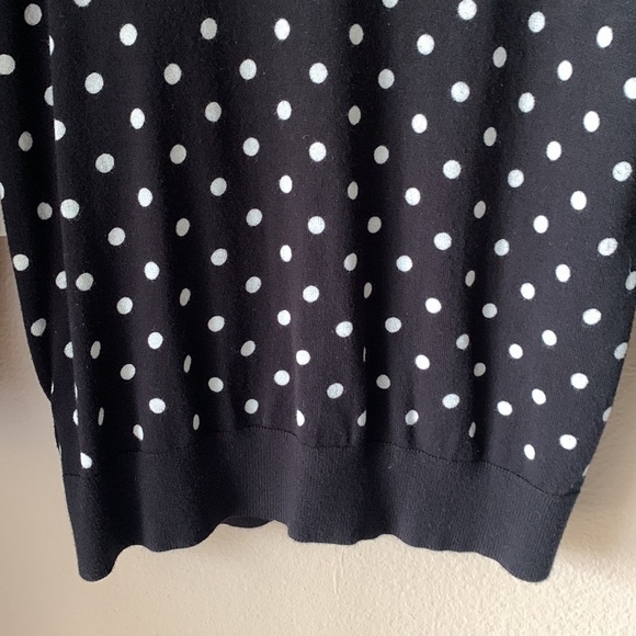 ELLEN TRACY 3/4 Sleeve Polka Dot Cardigan - Picture 7 of 7